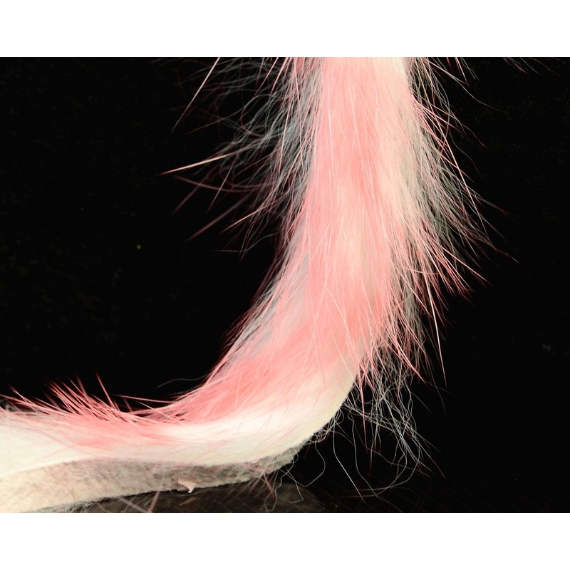 Hareline Rabbit Flesh Strips Two Tone Cotton Candy