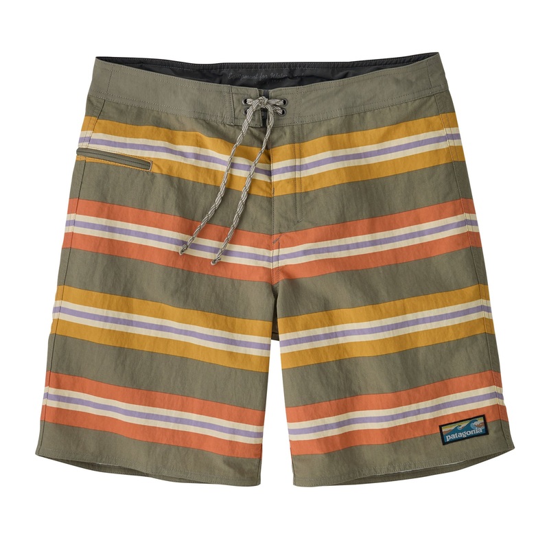 Patagonia M’s Wavefarer Boardshorts – 19″ Southern Swell: River Rock Green / SNRI 28