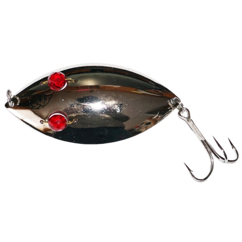 RED EYE WIGGLER SPOON  2-1/4″ 1/2OZ BRASS