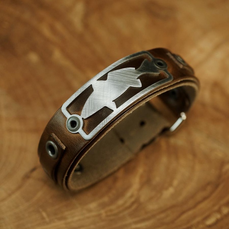 Sight Line Provisions Redfish Horween Brown Bracelet