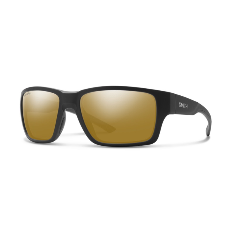 Smith Optics Outback Polarized Sunglasses Matte Black/Bronze Mirror Lens