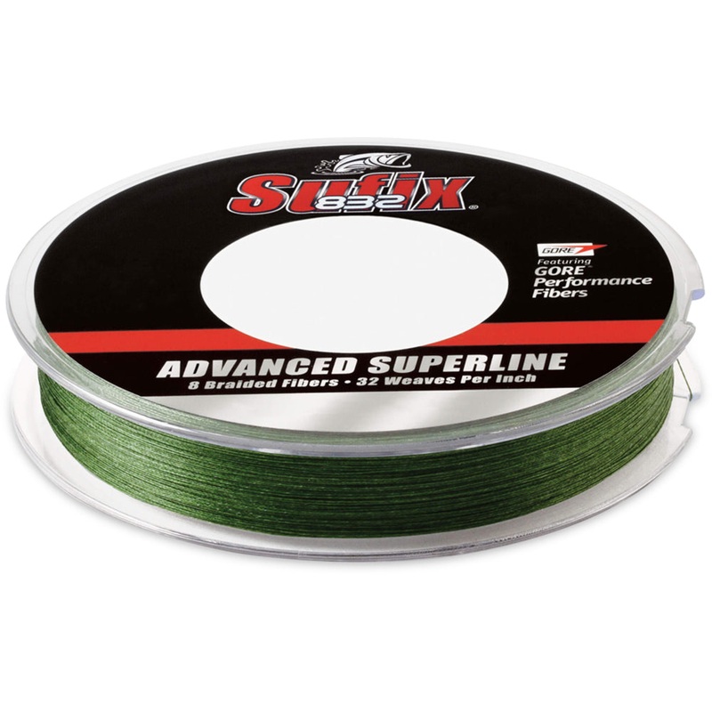 Sufix 832 Advanced Superline Low-Vis Green Braided Line – 300 Yard Filler Spool Low-Vis Green 6 lb test – 300 yards
