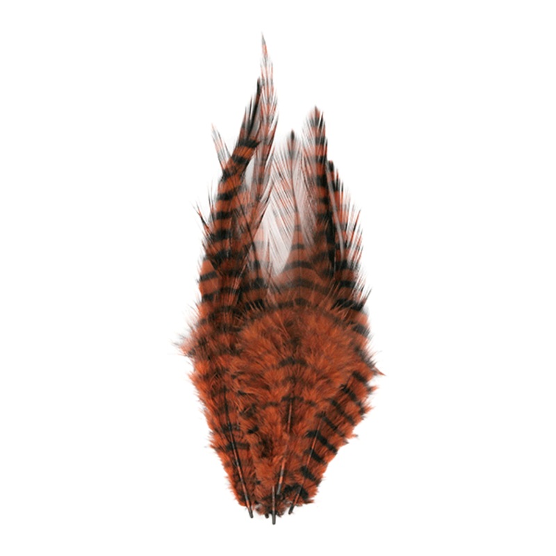 MFC Barred Saddle Hackle Brown/Black