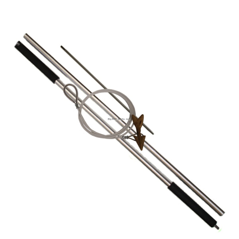 Momoi Diamond Complete Harpoon Set 9′ 2-piece with Cable Rigged Brass Dart