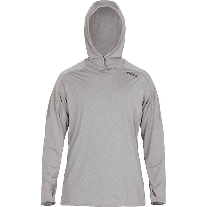 NRS Men’s Silkweight Hoodie Sharkskin Large
