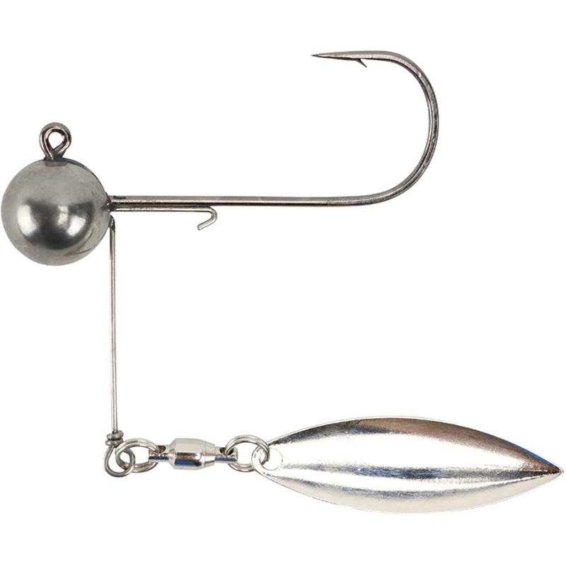 Queen Tackle LS Tungsten Underspin Jigheads Unpainted 1/2 oz – 3/0 hook – 1 pack