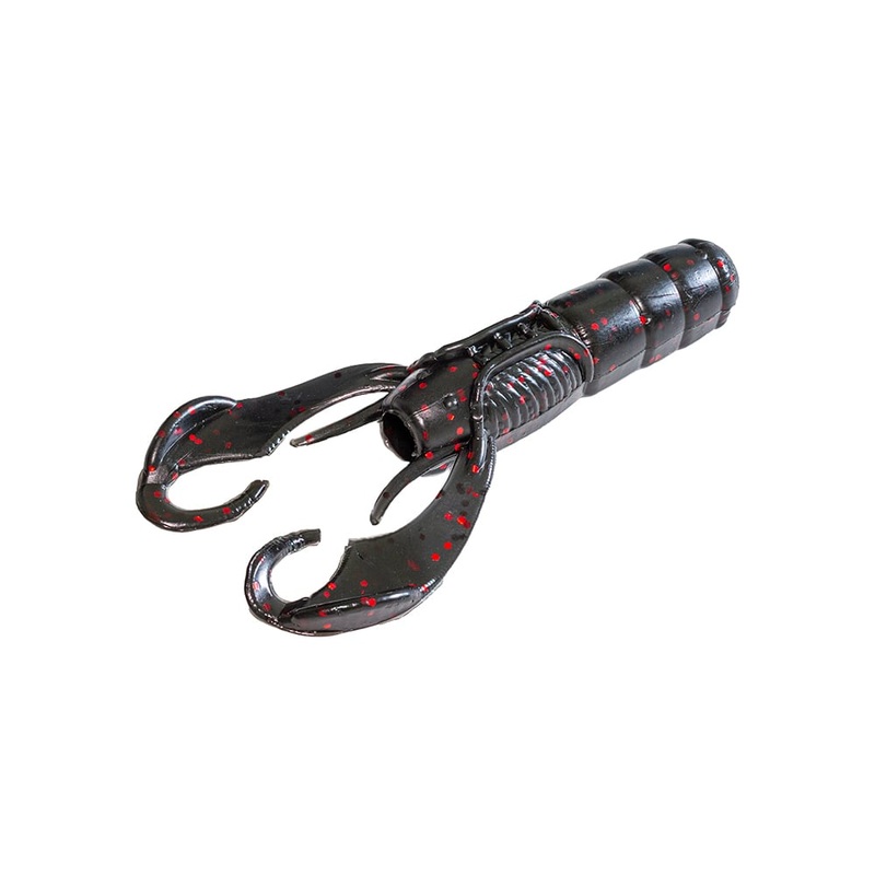 Secret Lures Stupid Craw 3.7″ – 6pk Black Neon