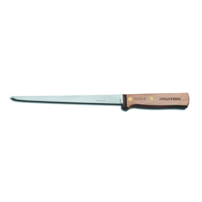 Dexter Traditional 9″ Thin Flexible Fillet Knife, Rosewood Handle, Clam