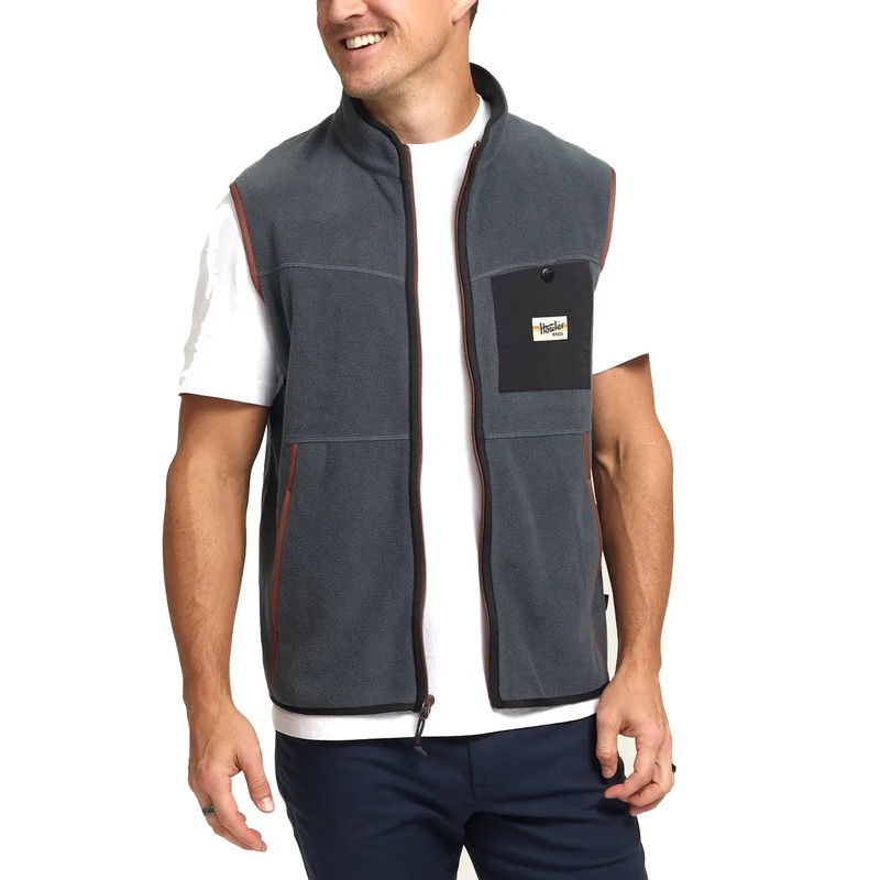 Howler Brothers Free Range Fleece Vest Fog M