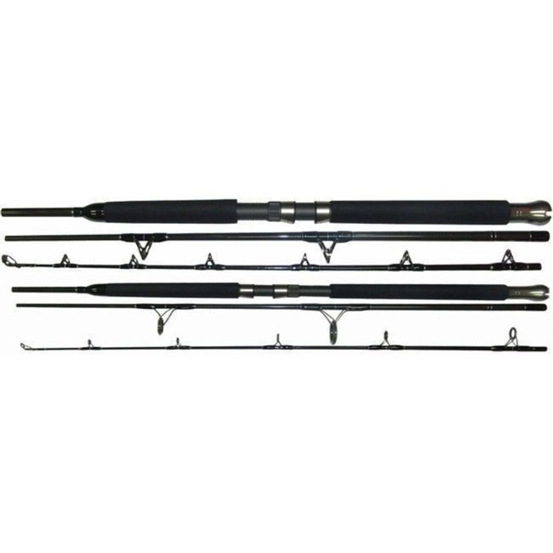 Tsunami Trophy 3pc Travel Rod Saltwater Spinning Striper Boat 7′ TSTBS-703H