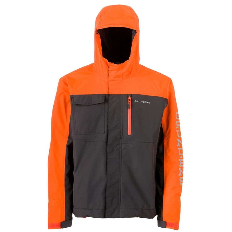Grundens Transmit Jacket, Red Orange, L