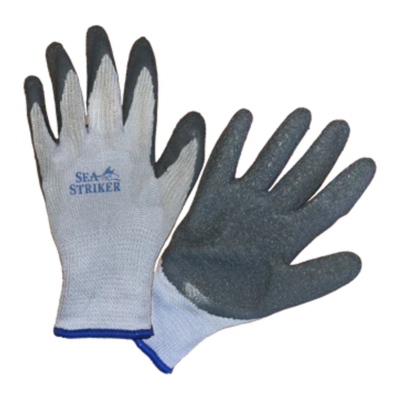Sea Striker Men’s Knit Gripper Gloves Rubber Coated