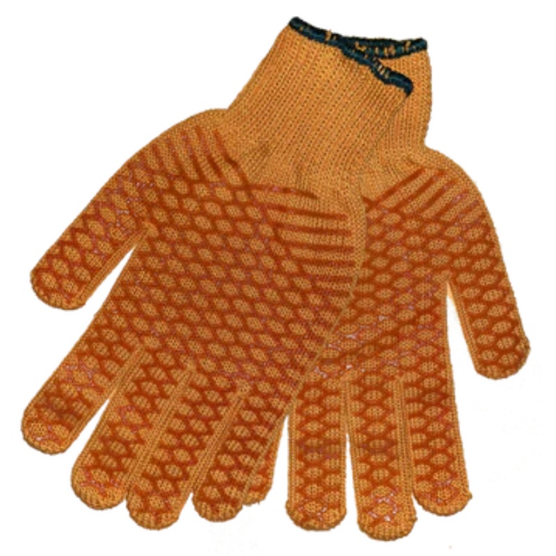 Sea Striker Men’s Orange String Knit Gloves