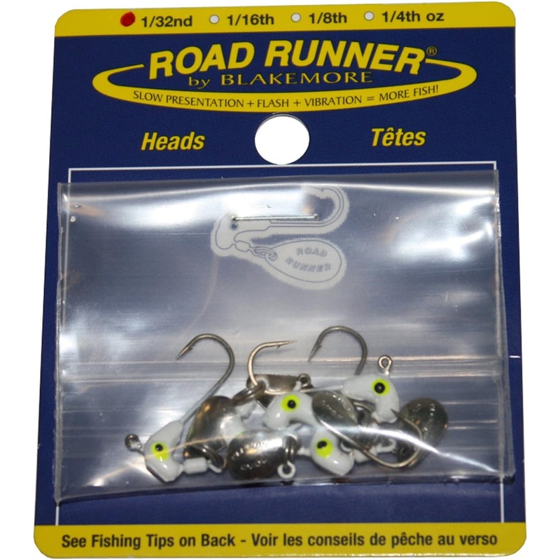 Blakemore Road Runner Heads White 1/32oz – 4pk
