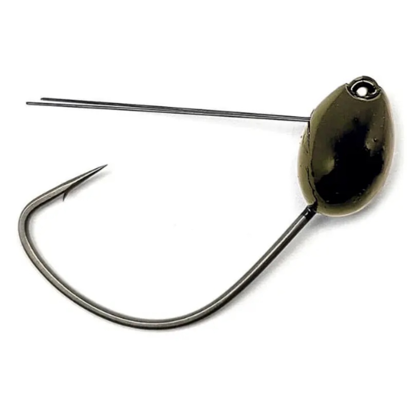 Gamakatsu G Finesse Jig Head Wacky, Green Pumpkin 1/16 oz