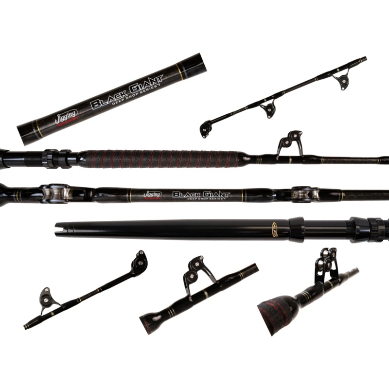Jigging World JW-BGDD-66S BLACK GIANT DEEP DROP TROLLING 6’9″ 100-200LB STRAIGHT ALPS #4