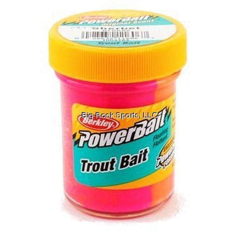 Berkley PowerBait Trout Bait, 1.75oz Jar Sherbet