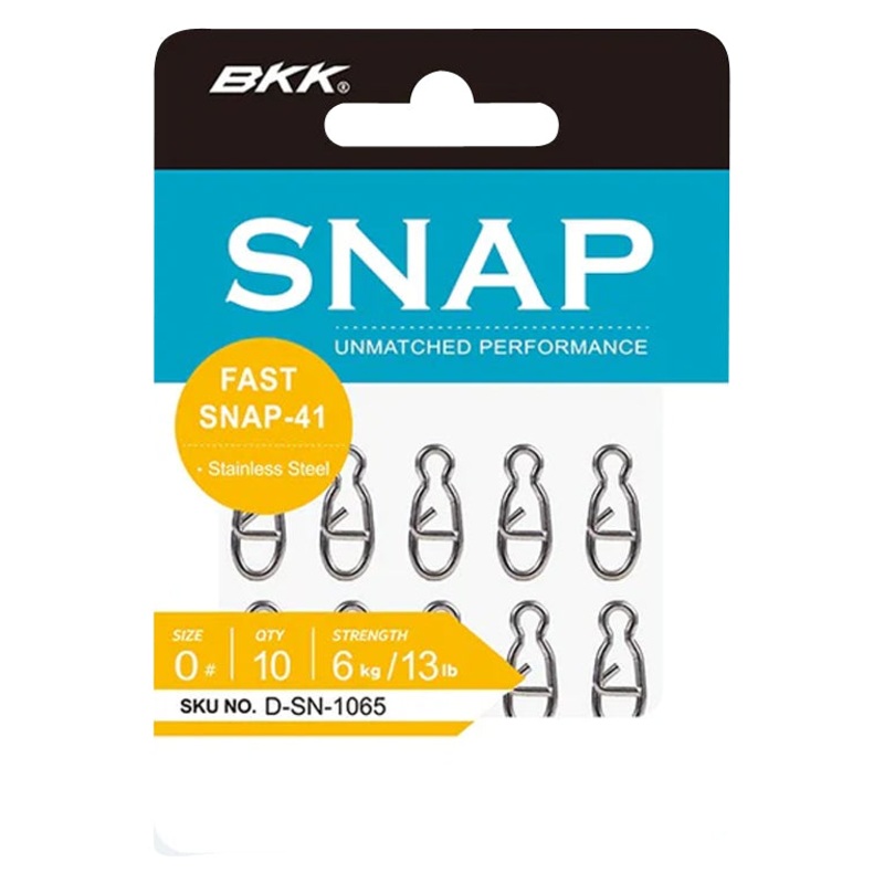 BKK Fast Snap-41 Stainless Steel Quick Snaps #0 (10 Pack)