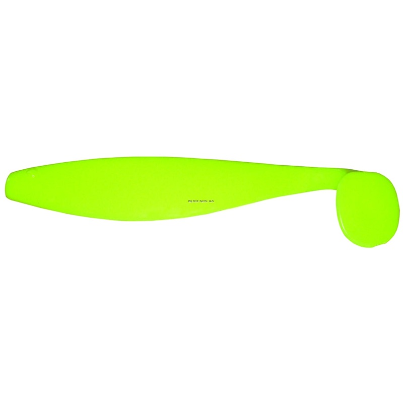 Blue Water Candy Shad Body Chartreuse 6″ – 25pk