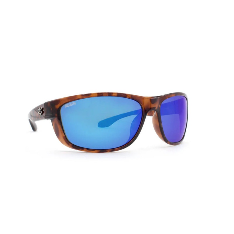 Calcutta Cross Polarized Sunglasses Tortoise/Blue Mirror