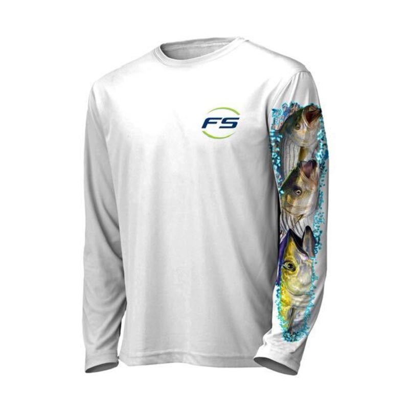 Fishermen’s Source L/S Performance Shirt White Small