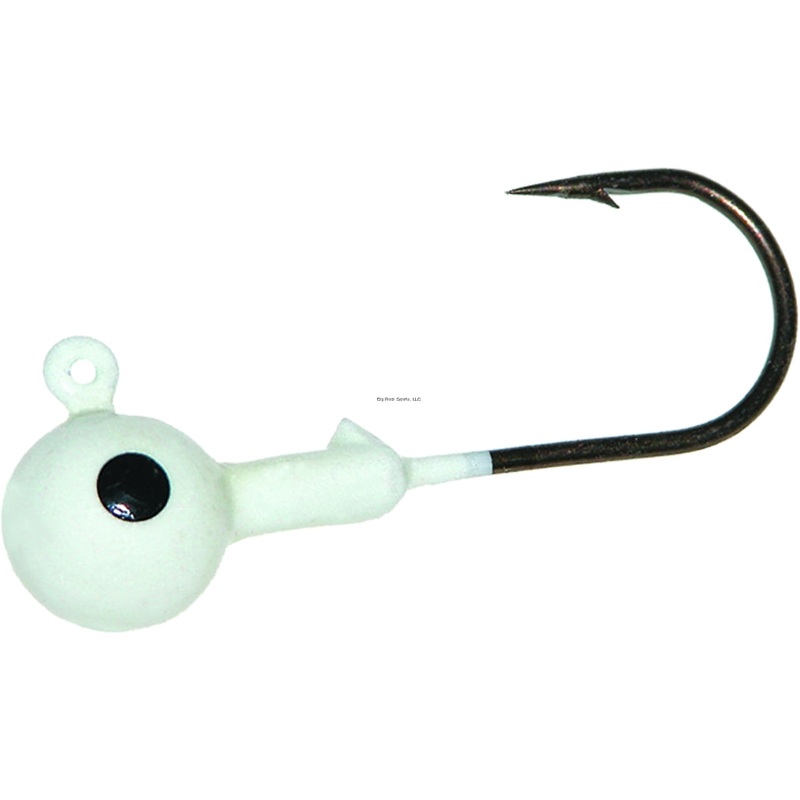 Mister Twister Round Jighead White 4
