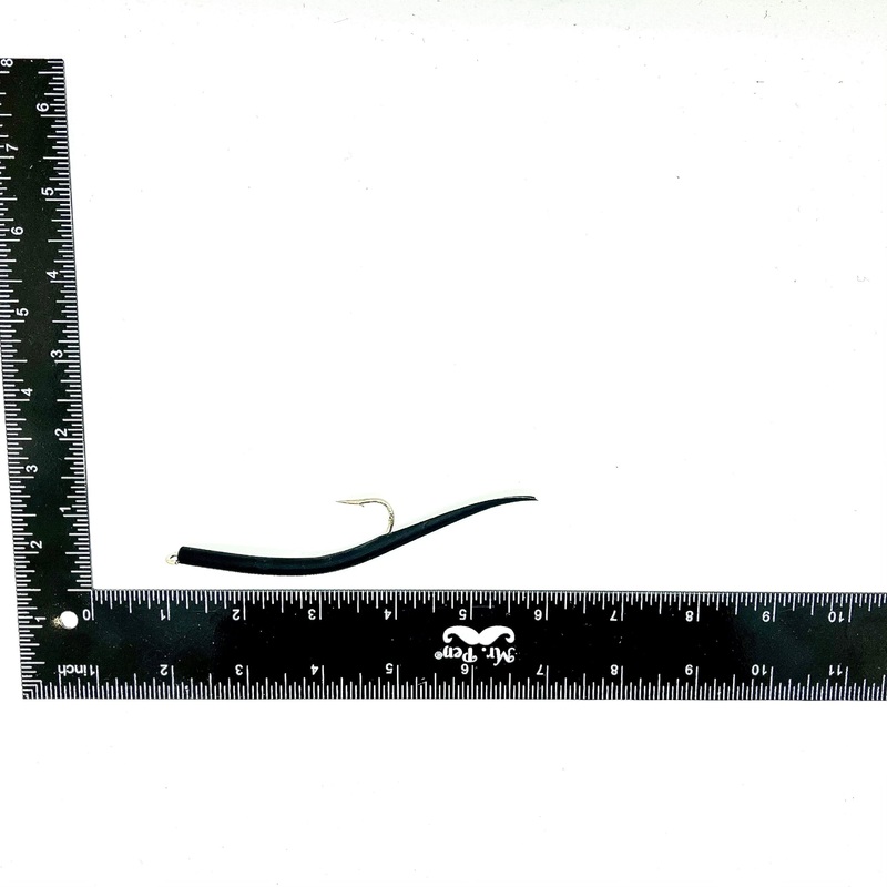 Run Off Lures Replacement Tubed Hooks – 4 Pack Black 7/0