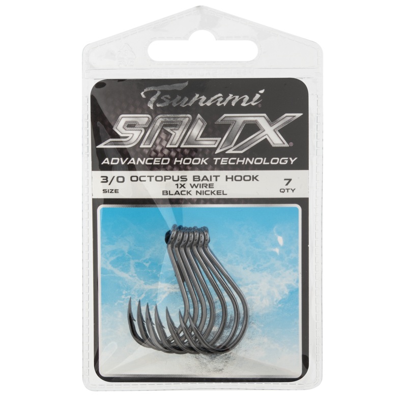 Tsunami SaltX Octopus Bait Hook 1/0 – 7ct