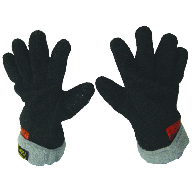 HT Alaskan Polar Ice Fishing Fleece Lined Waterproof Gloves Large