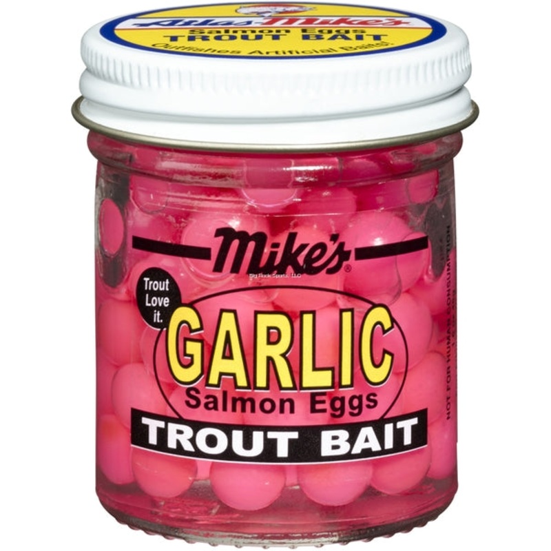 Mike’s Garlic Salmon Eggs Pink 1.1 oz Jar