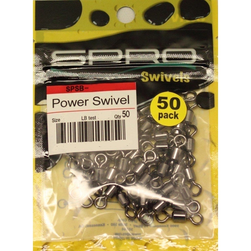 Spro Power Swivel Pro Pack Swivels 50 Pack 2 (50pk, 230lb)