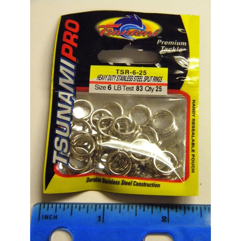 Tsunami Split Ring 4 (25pk, 55lb)