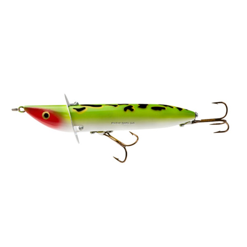 Heddon Slopenose, Topwater, #2 Hooks Green Frog