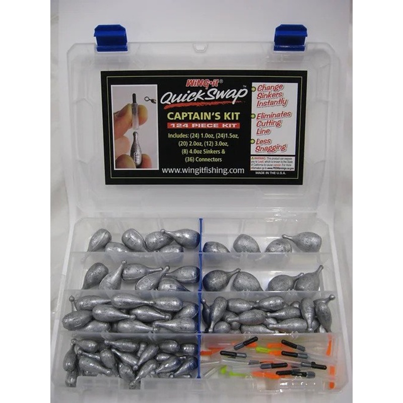 Wing-It 124 Pc Captain’s Sinker Kit