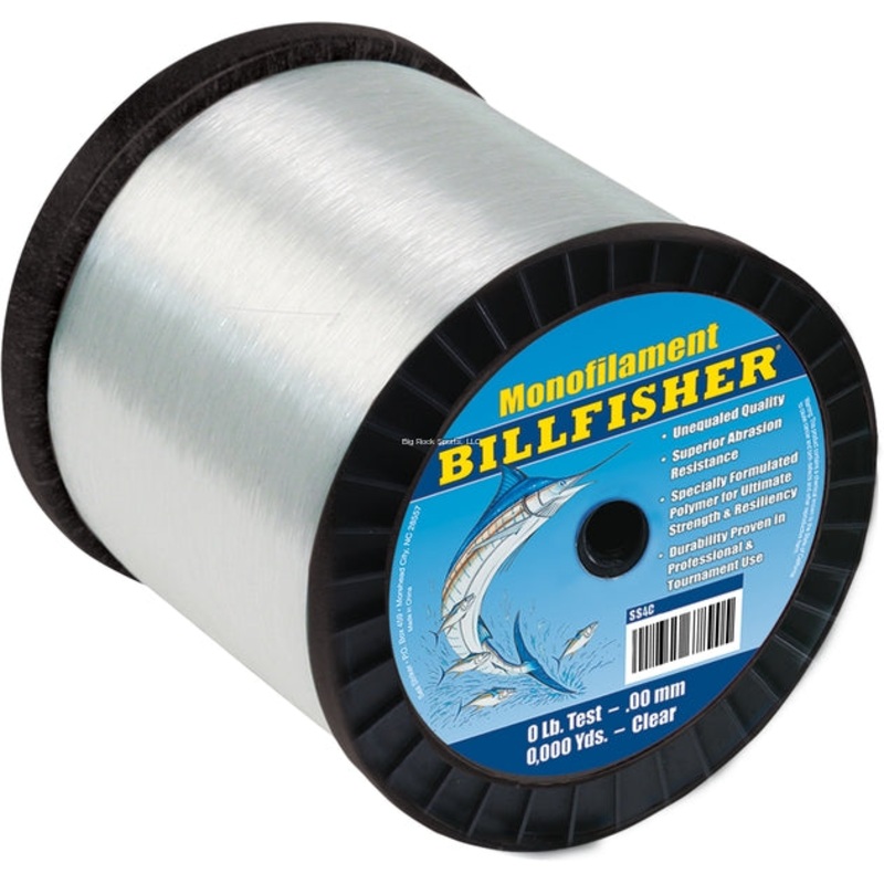 Billfisher Bulk Monofilament Line, 4lb Spool 80lb