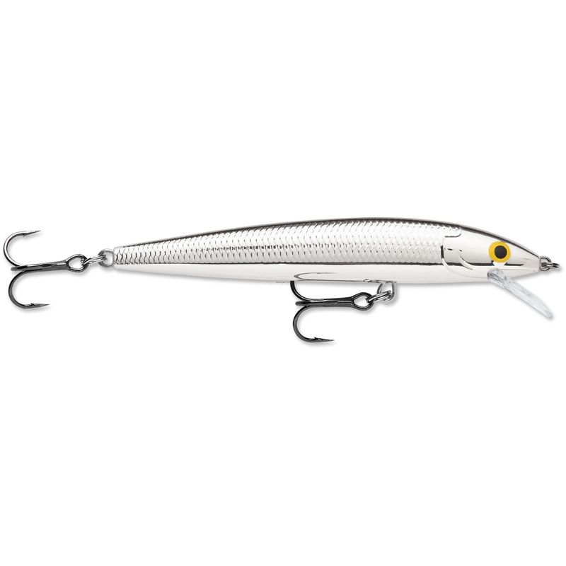 Rapala Husky Jerk, Suspending (2-1/2″, 1/8oz, Assorted Colors) Pure Chrome