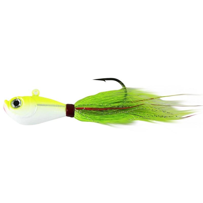 Jigging World Premium Bucktail V2 Jig Nuclear Chicken 4Oz