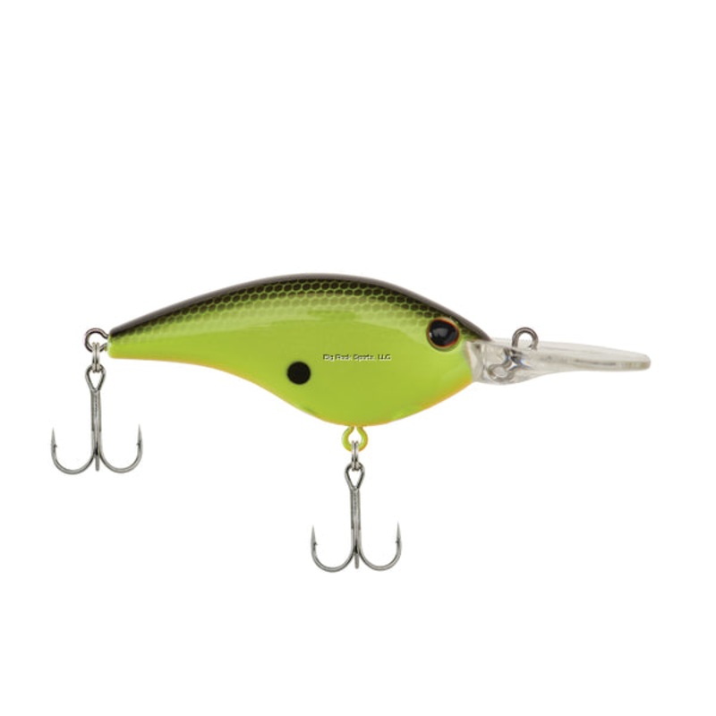 Berkley Frittside Crankbait, Tight Balsa-Like Action Black Chartreuse 5 Jr. (2″)