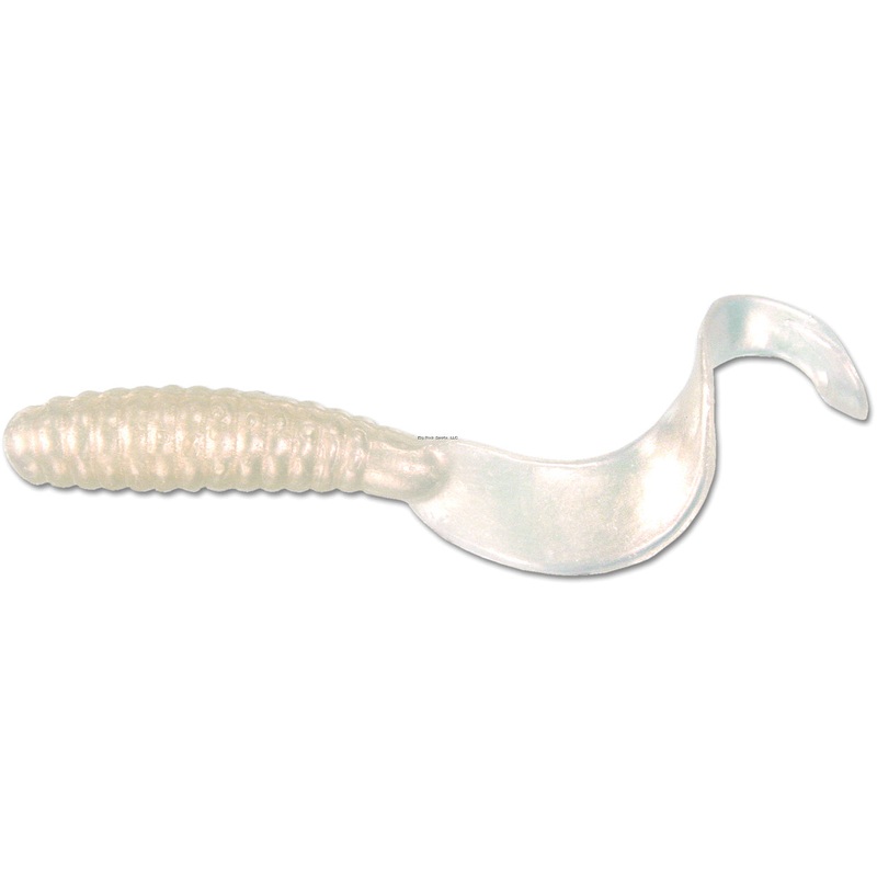 GOT-CHA Curltail Grub Fishing Lure, 6″, 20pk (Assorted Colors) Pearl