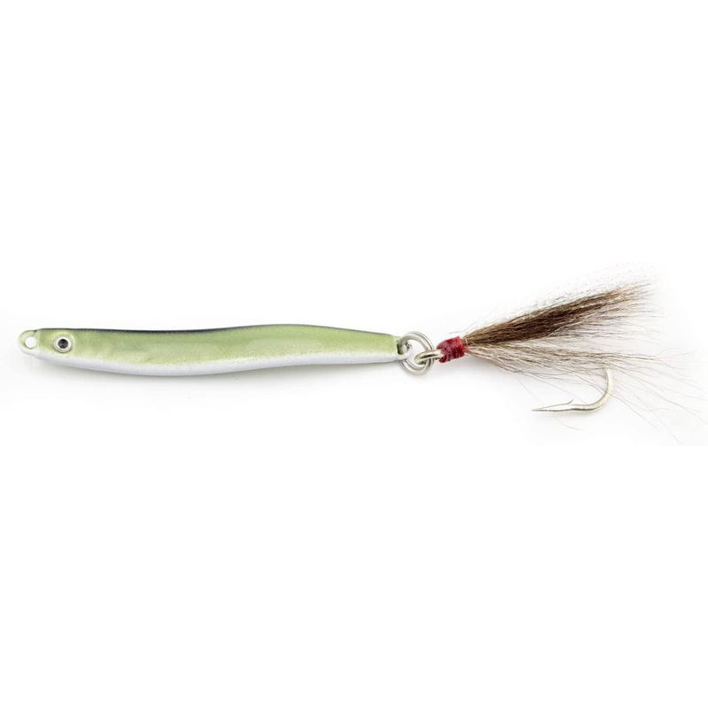Run Off Lures Swimming Sand Eel (1 1/2oz-3oz, Olive/White) Olive 1 1/2oz