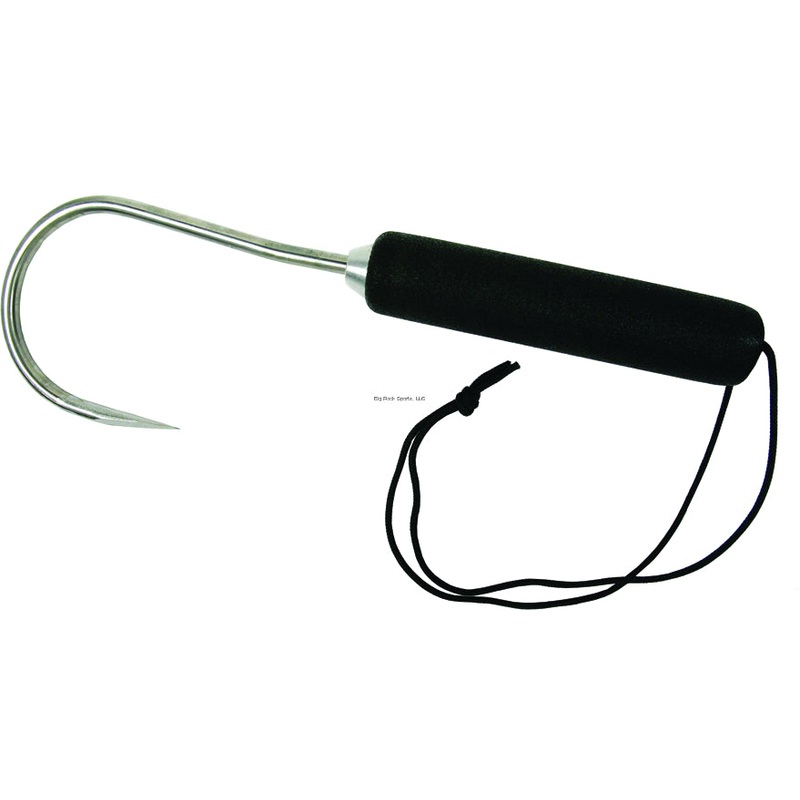 Sea Striker Aluminum Hand Gaff, 2″ Stainless Hook, 9″ Long w/Lanyard