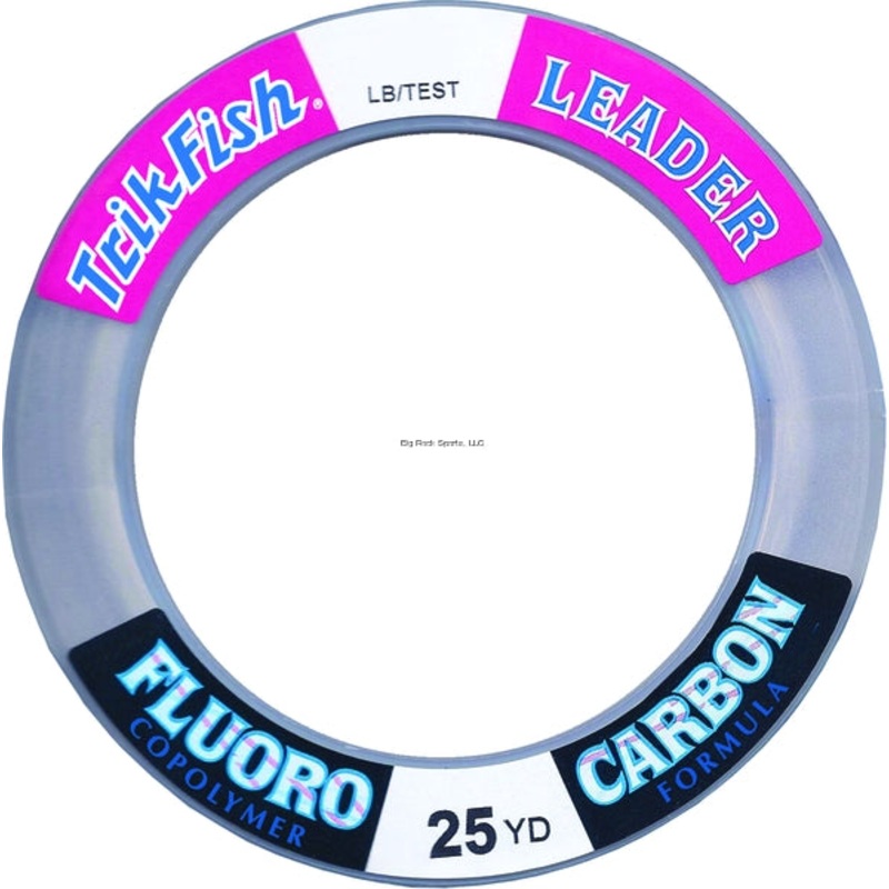 Trik Fish Fluorocarbon Leader Wrist Spool 25yd Clear 15lb
