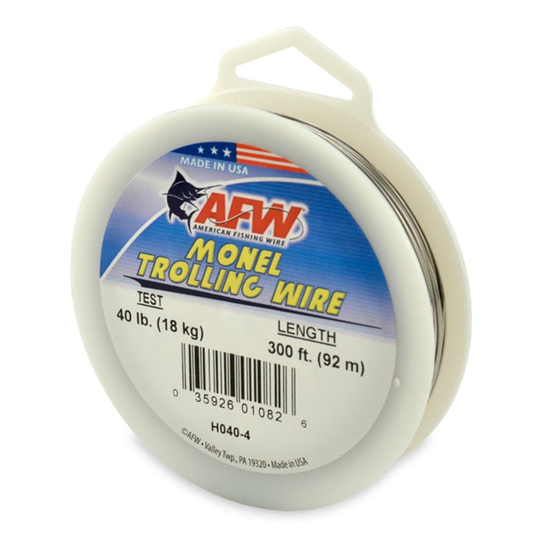 American Fishing Wire Monel Trolling Wire Nickel-Copper Alloy 40lb 300′