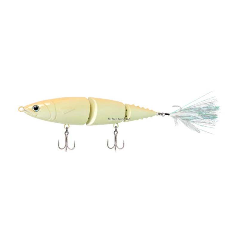 FishLab Hard Mack Attack 3 pc. 9″ swimbait, 2 treble Bone Mackerel