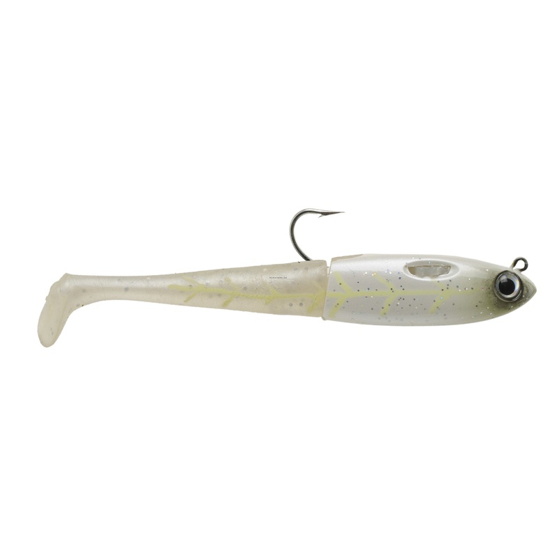 Spooltek Stretch SLD 5.5″ Swimbait, White Ghost