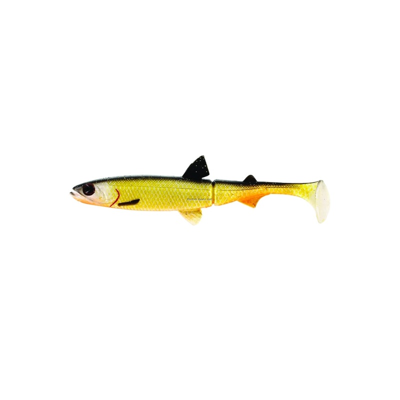 Westin HypoTeez Soft Jointed Paddle Tail Swimbait, 3 1/2″ Official Roach 6-pack