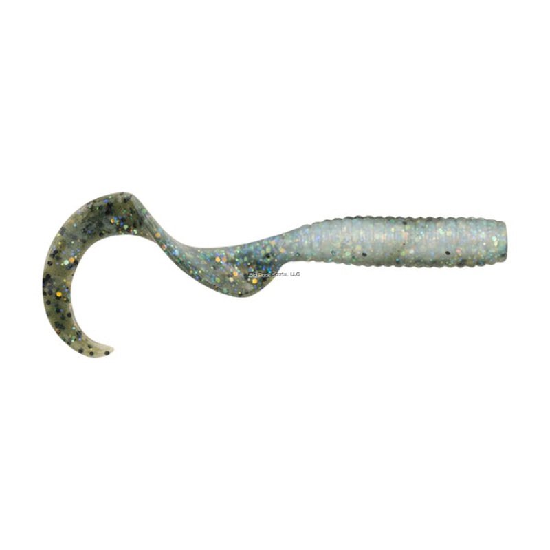 Berkley Gulp Grub, New Shape for Jigs & Trailers, 4″, Chartreuse Pepper Neon