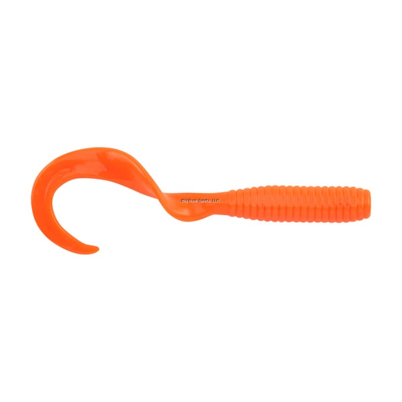 Berkley Gulp Grub, New Shape for Jigs & Trailers, 4″, Salmon Red