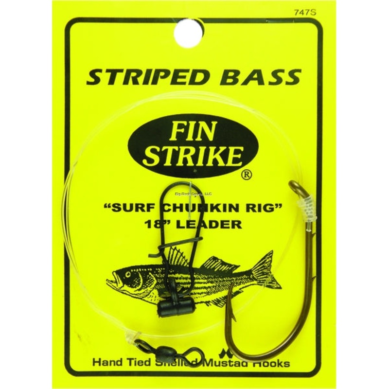 Fin Strike 747S Striped Bass Surf Chunkin Rig- 18″