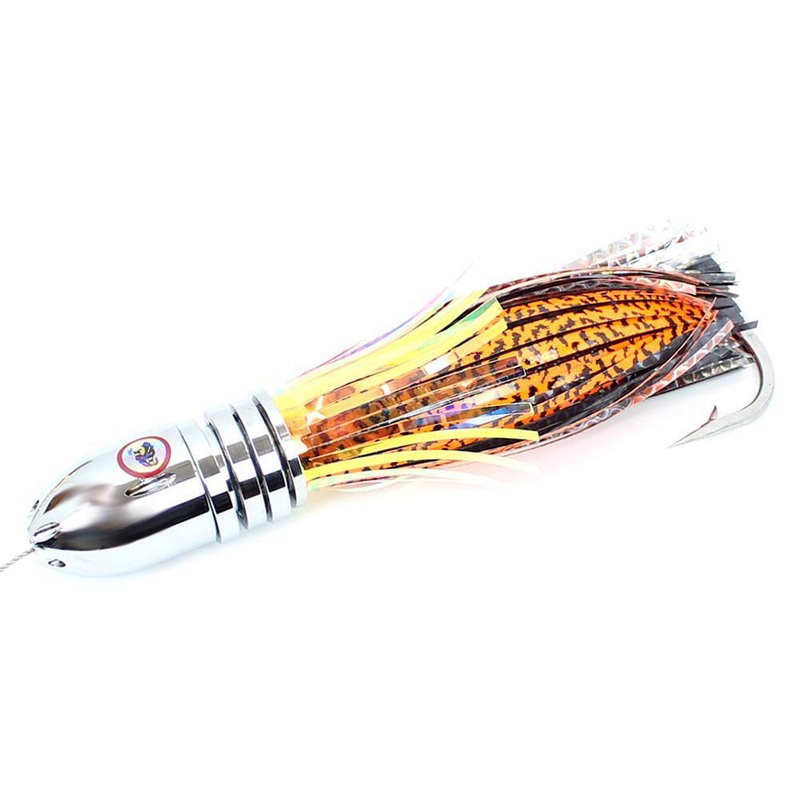 Blue Water Candy Hoo-Knocker Jr., 14oz. Jet/Rattle Tiger Mylar